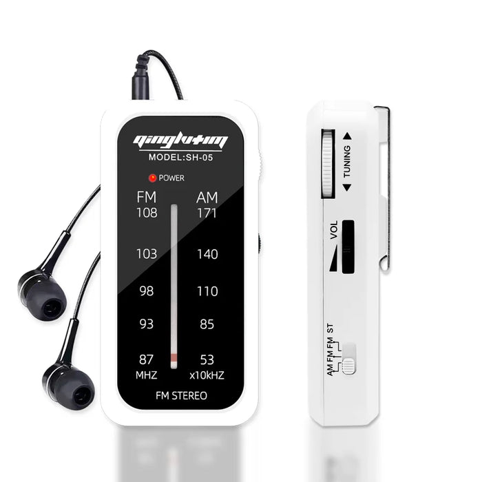 Radio portable multibande compacte, blanche