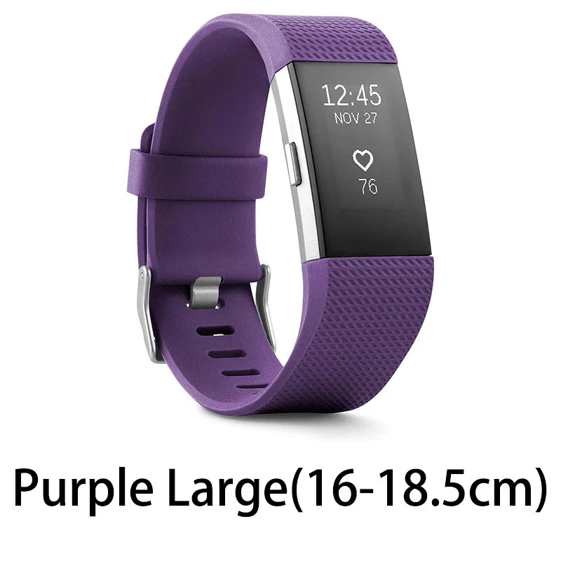 Purple smart fitness band