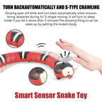 Smart interactive rechargeable snake toy