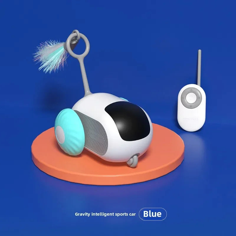 Smart interactive cat toy car