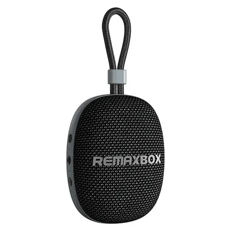 Black water-resistant portable outdoor Bluetooth speaker