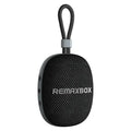 Black water-resistant portable outdoor Bluetooth speaker