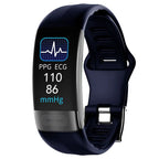 Blue smart fitness band