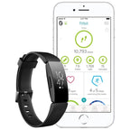 Black smart health and fitness band