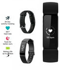 Black smart health and fitness band