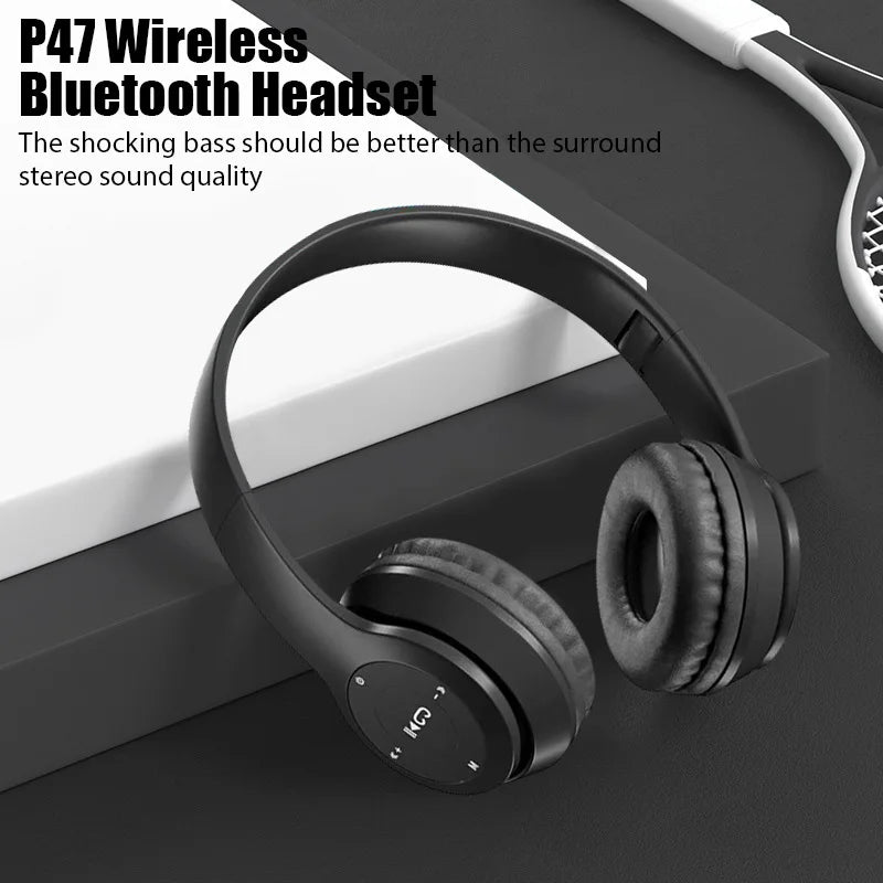 Wireless Bluetooth over-ear headset Black-1