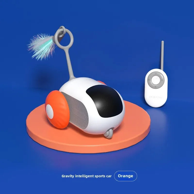 Smart remote-controlled cat toy car