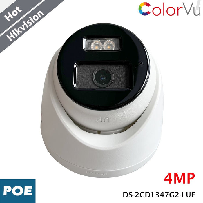 Caméra Hikvision ColorVu DS-2CD1347G2-LUF de 4 MP, détection MD 2.0, PoE, H.265+