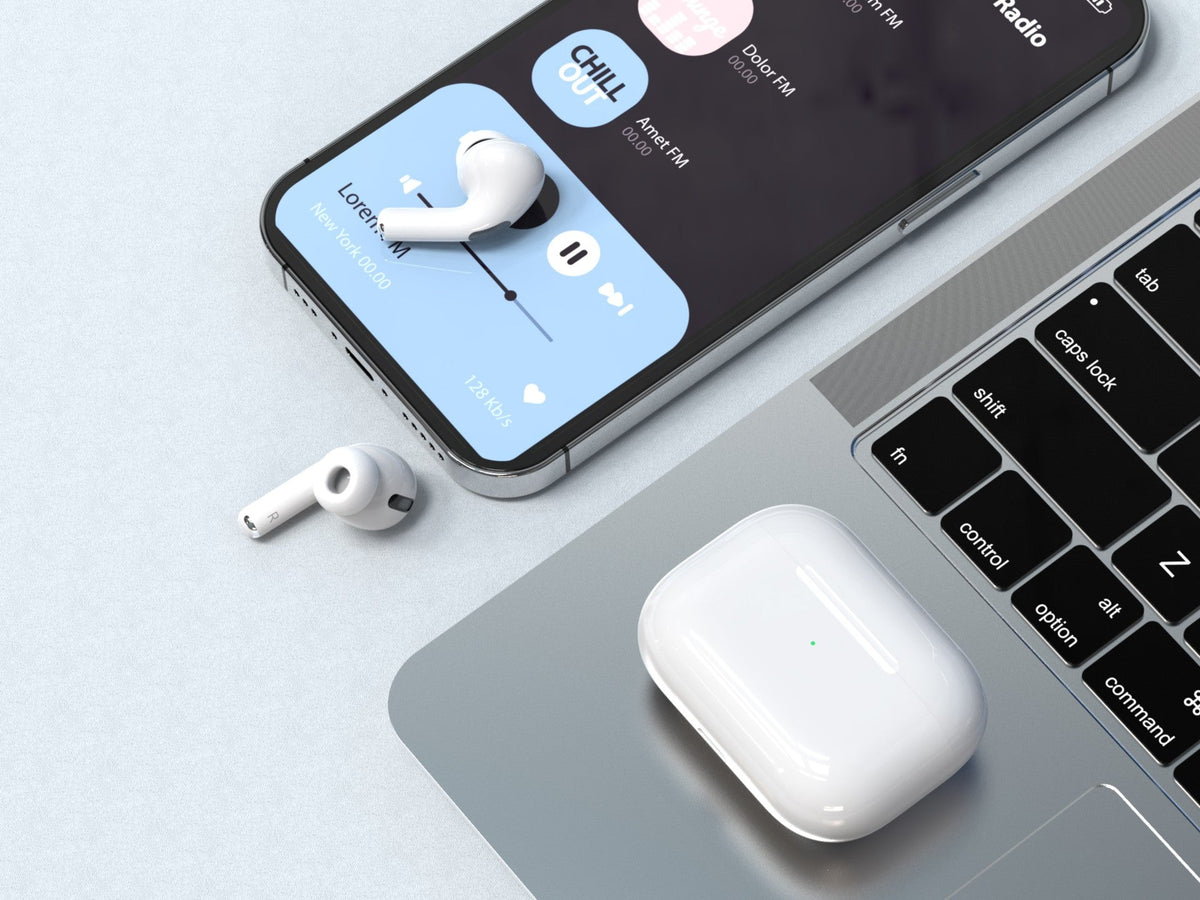 Écouteurs Techancy TWS KP2708 Bluetooth 5.3 blancs, jusqu'à 5 h de lecture