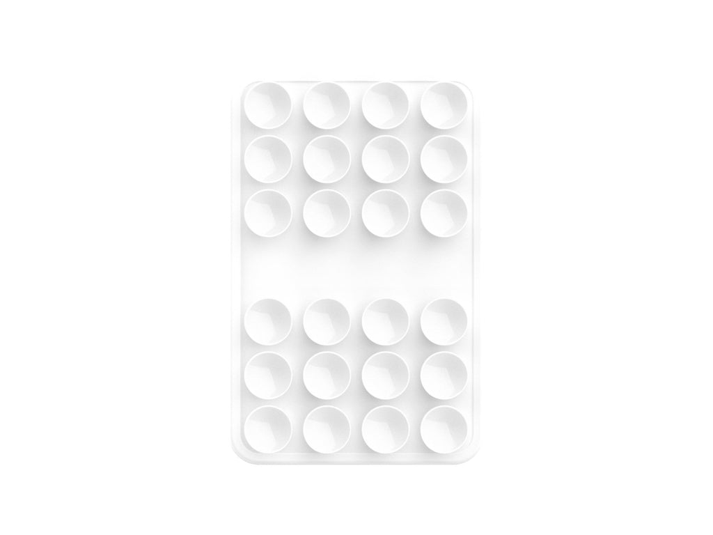 Support Techancy TZ6303 en silicone à ventouses pour téléphone et tablette, blanc