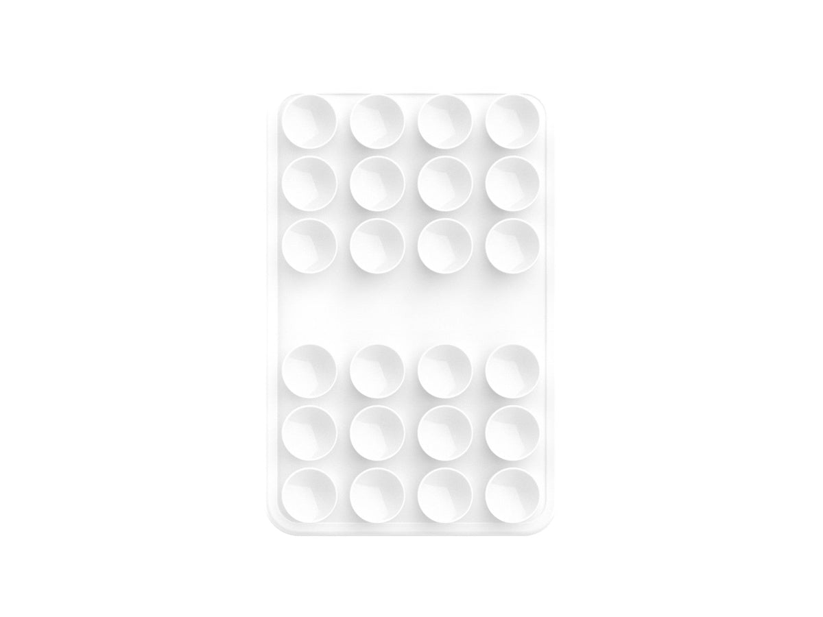 Support Techancy TZ6303 en silicone à ventouses pour téléphone et tablette, blanc