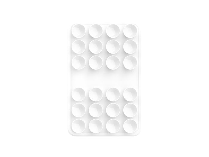 Support Techancy TZ6303 en silicone à ventouses pour téléphone et tablette, blanc