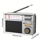 Multifunctional FM/AM/Bluetooth/solar portable radio
