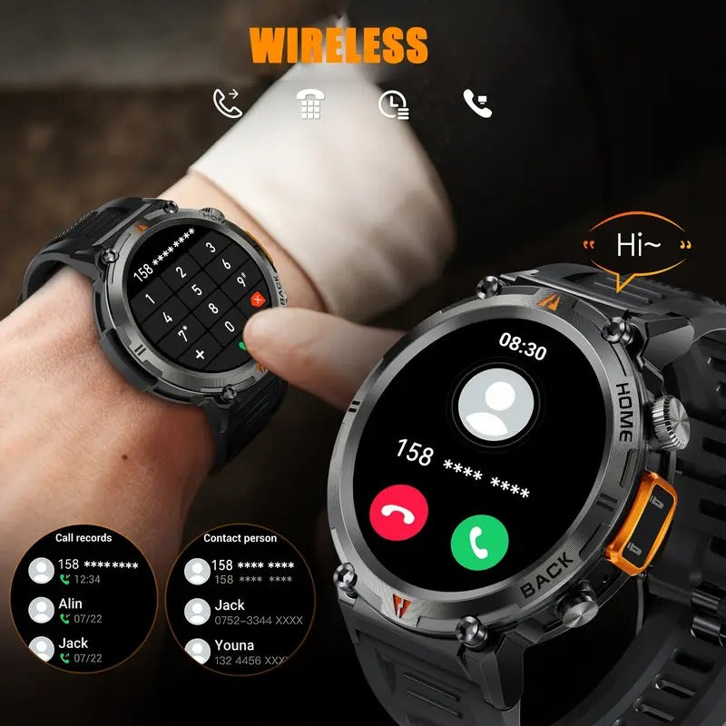 Smart Watch with Flashlight Touch Screen-2