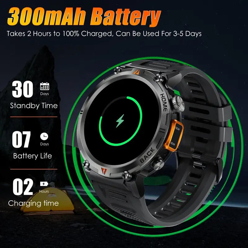 Smart Watch with Flashlight Touch Screen-3
