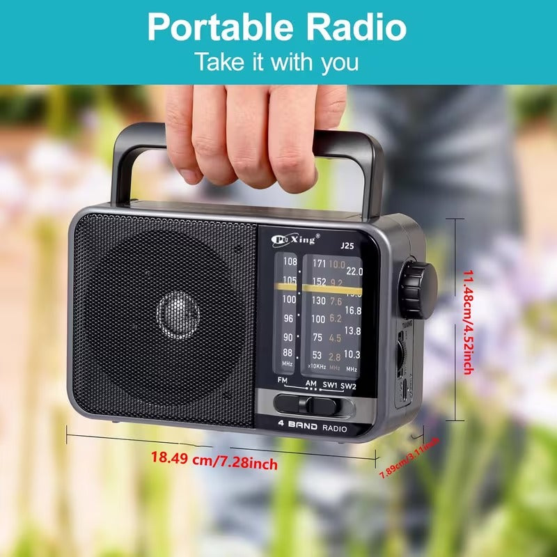 Radio à transistors AM/FM avec charge USB